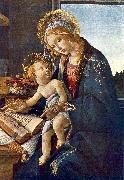 BOTTICELLI, Sandro Madonna with the Child (Madonna with the Book)  vg oil on canvas